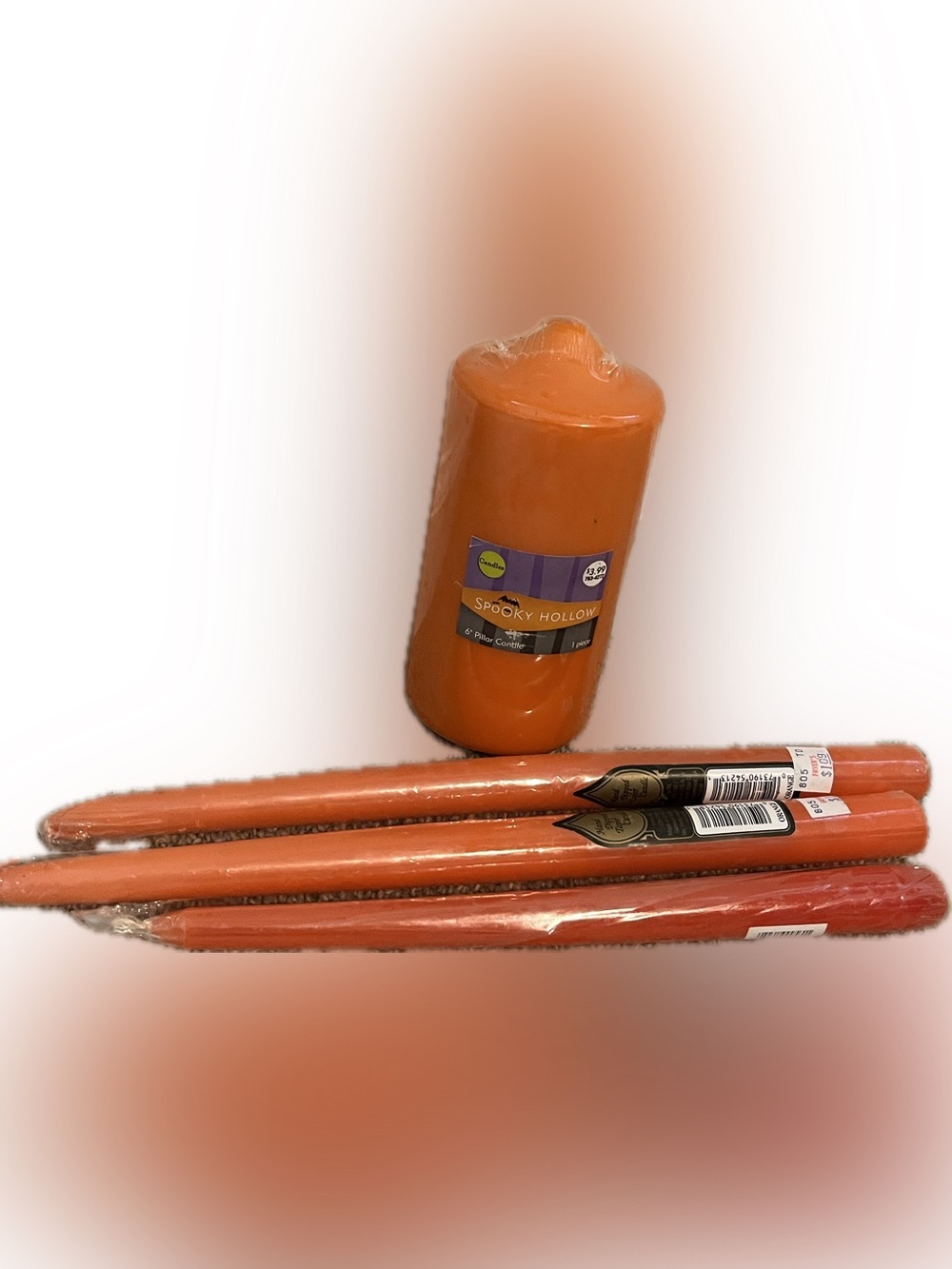 Orange Pillar & Taper Candle Set - Home Party Supplies
